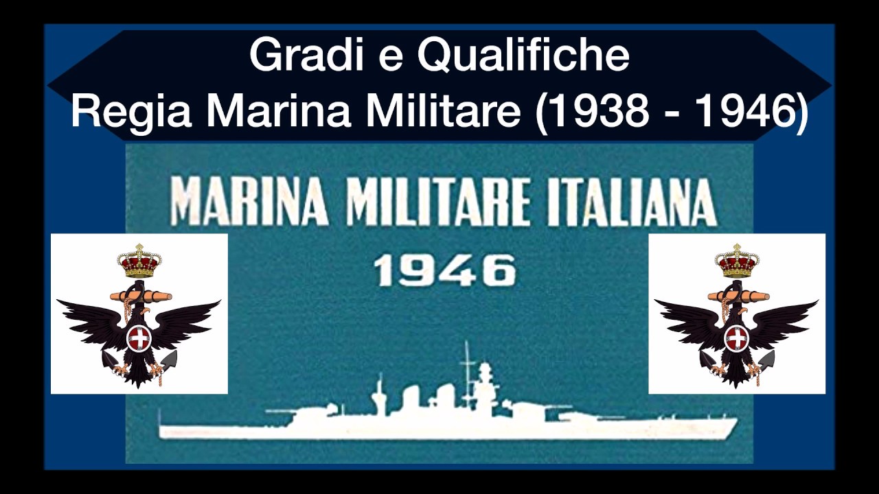 Gradi e Qualifiche Regia Marina Italiana 1938 - 1946 (spallina)