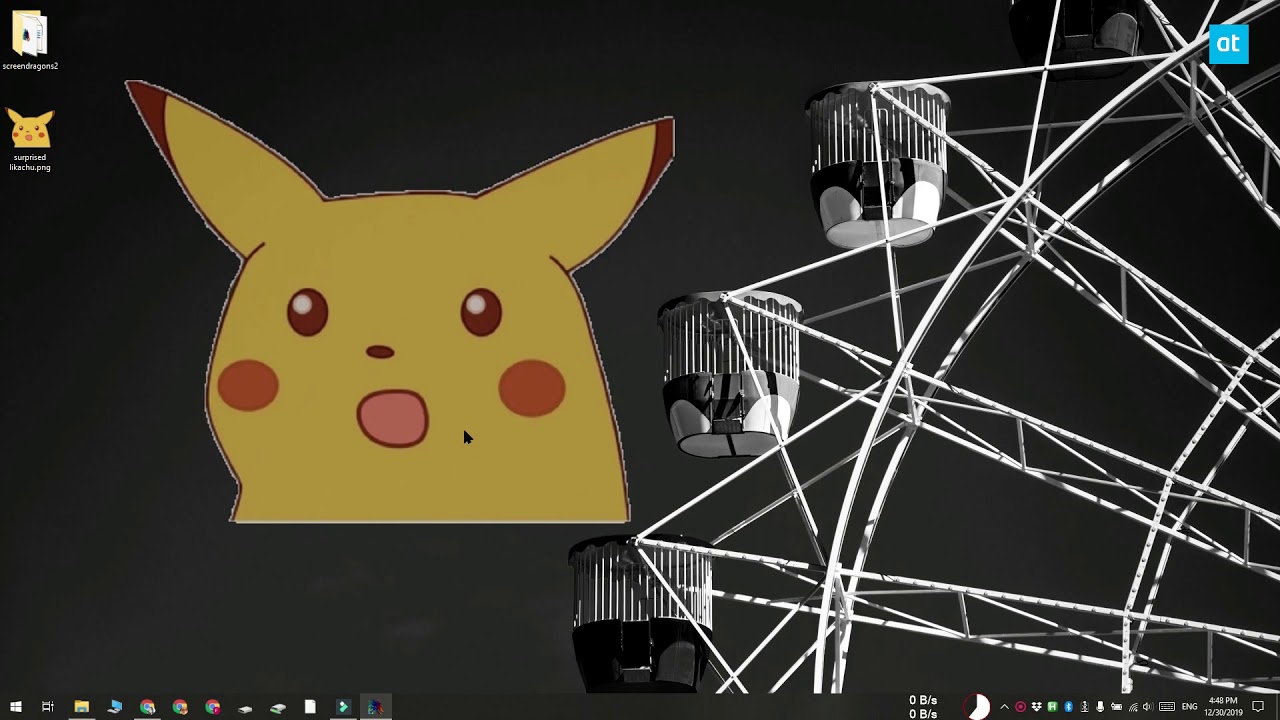 How to add an image watermark to the screen on Windows 10