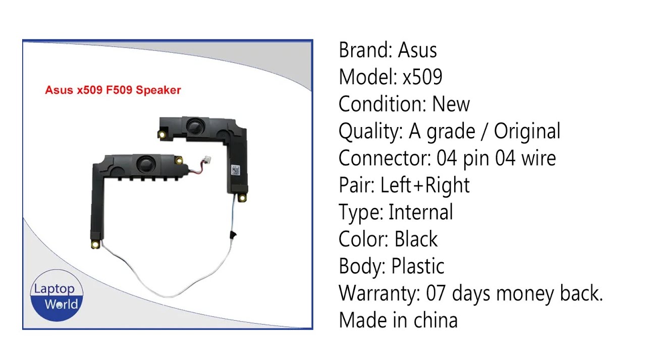 Asus Vivobook X509 X509MA X509FA 04072-03280000 Speaker