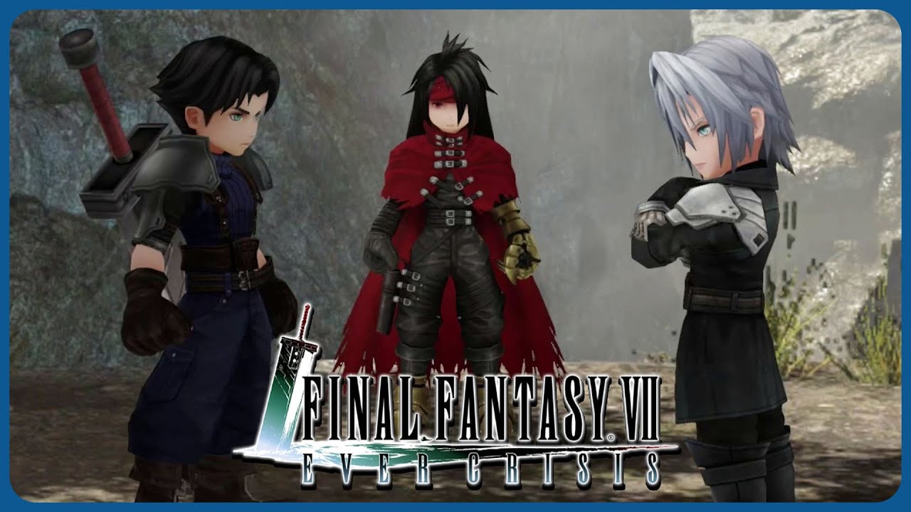 Vincent meets Young Sephiroth and Young Angeal - Final Fantasy 7 Ever Crisis