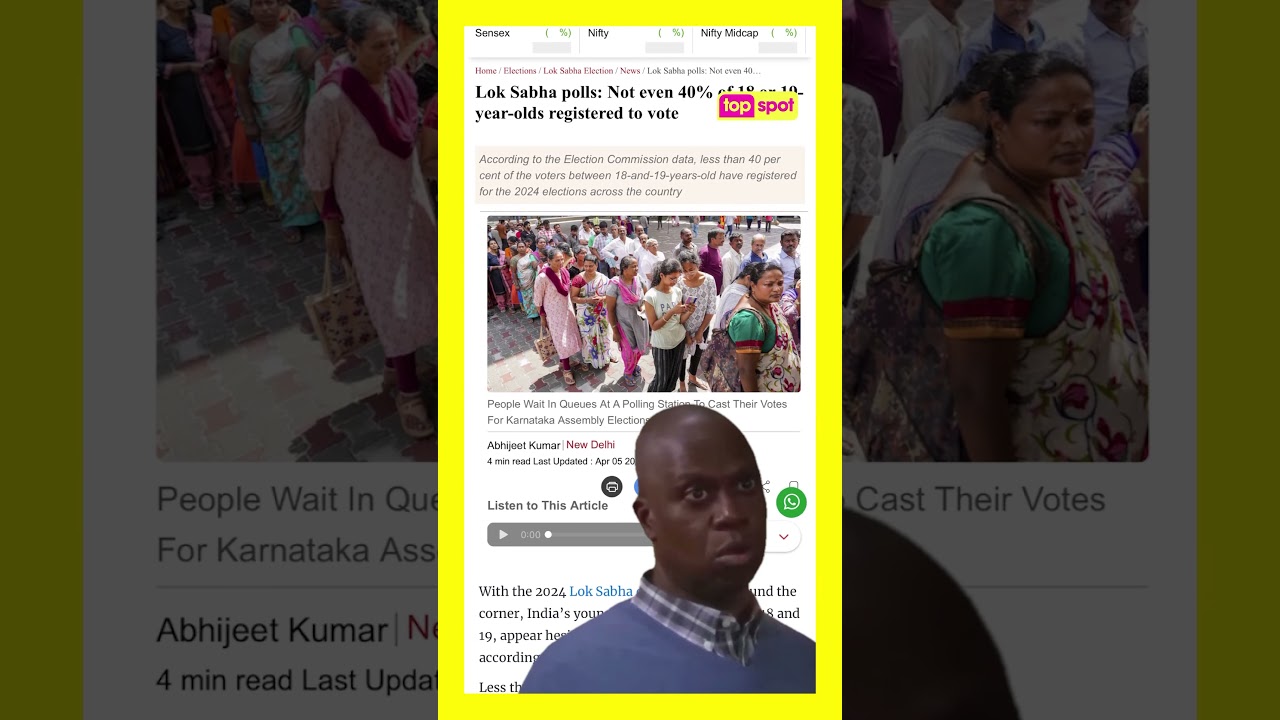 What&rsquo;s causing the low voter turnout?  #genz #vote #india
