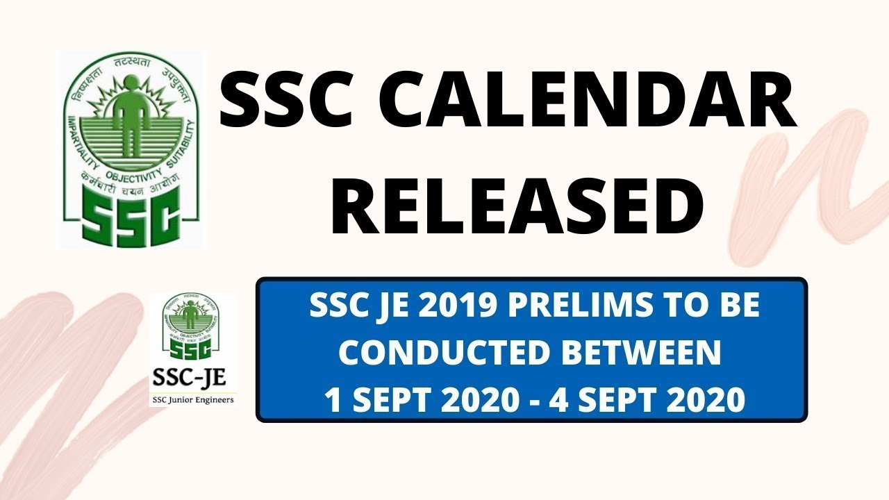 SSC 2020 CALENDAR RELEASED | SSC JE 2019 PRELIMS | ENGINEERS PRIDE