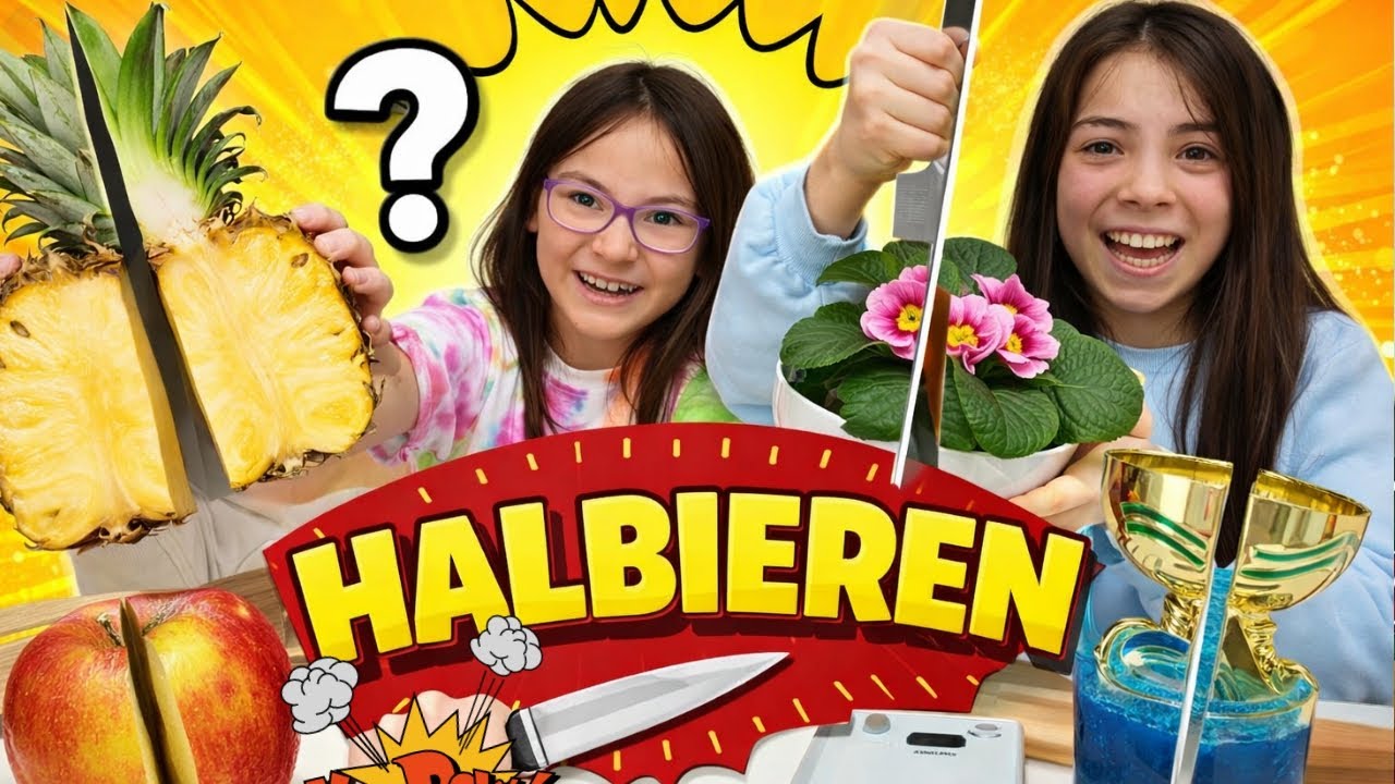 NUR die HÄLFTE | Besser Halbieren | Clarielle und Elisa
