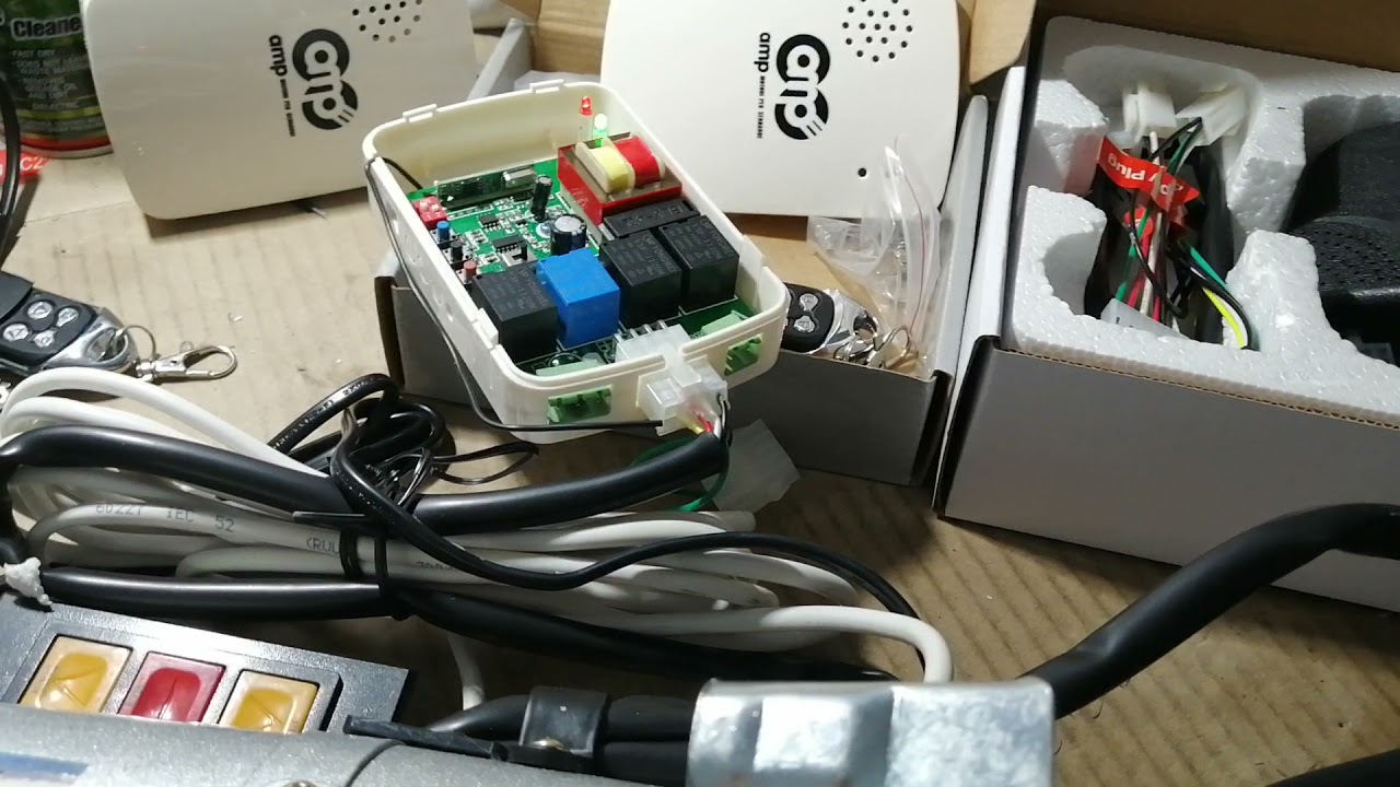 Configuración de receptoras Jielong y AMP, para motores laterales de puertas enrollables.