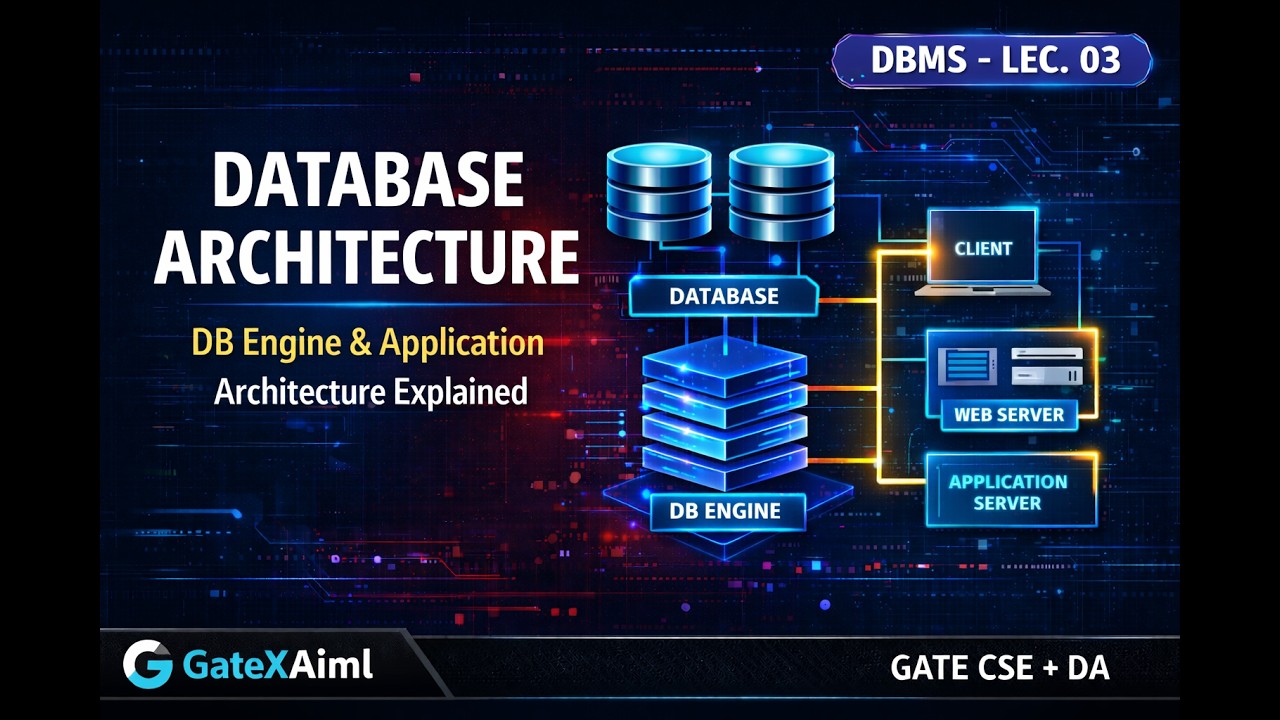 Архитектура базы данных | Объяснение ядра базы данных и архитектуры приложений | СУБД | Лекция 03