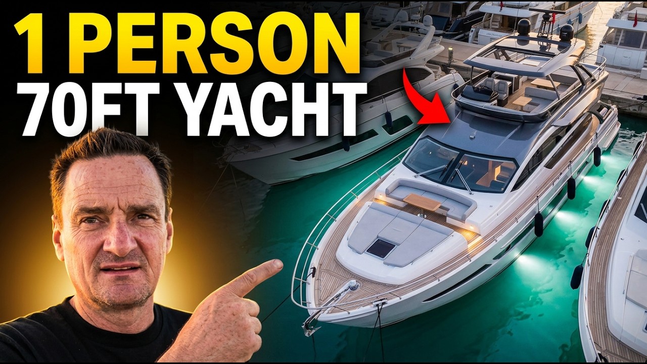 How One Person Can Run a 70ft Yacht:  Assisted Docking vs X-SELF