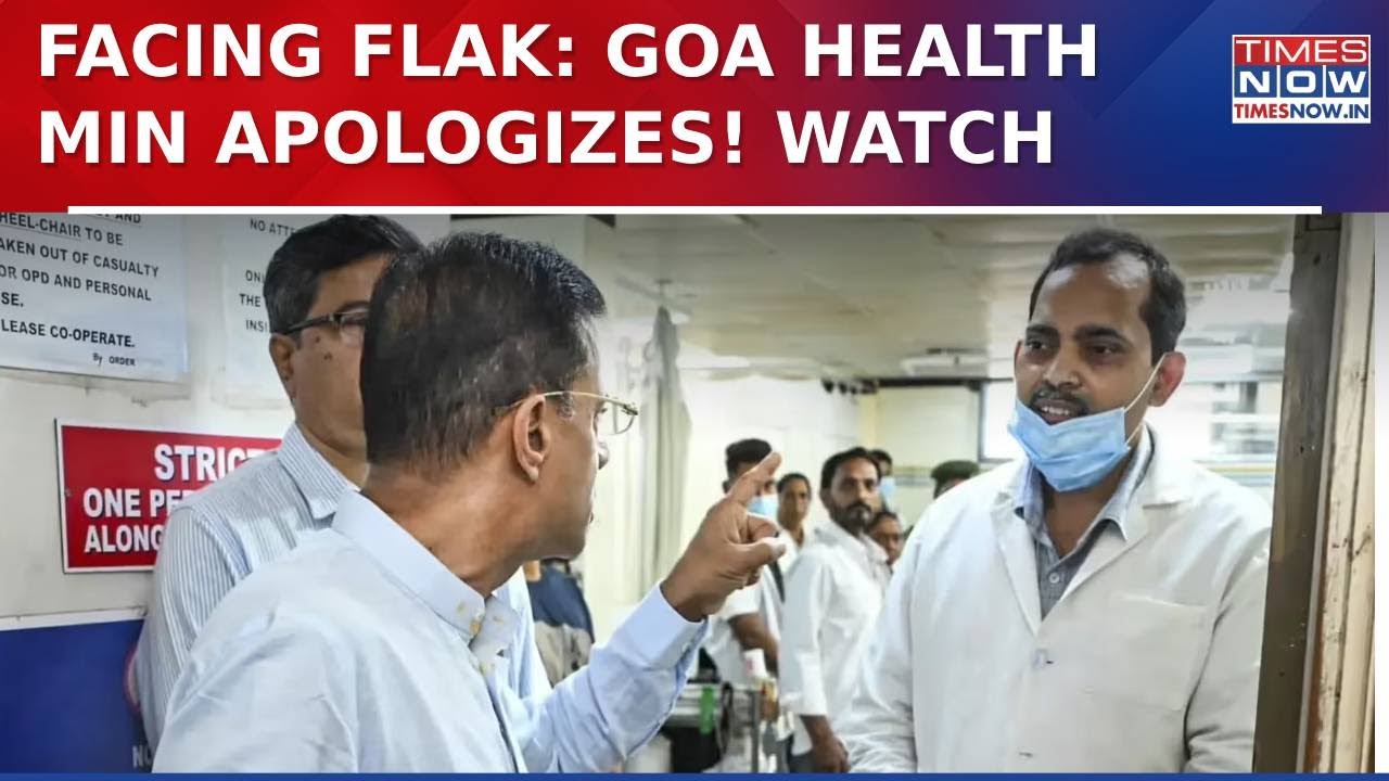 Goa Health Minister Faces Backlash For Berating Doctor In Viral Video, Issues Apology On 'X'| Watch