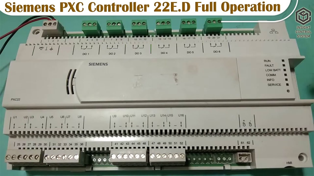 Siemens PXC Controller 22E.D Full Operation /  APOGEE Automation System