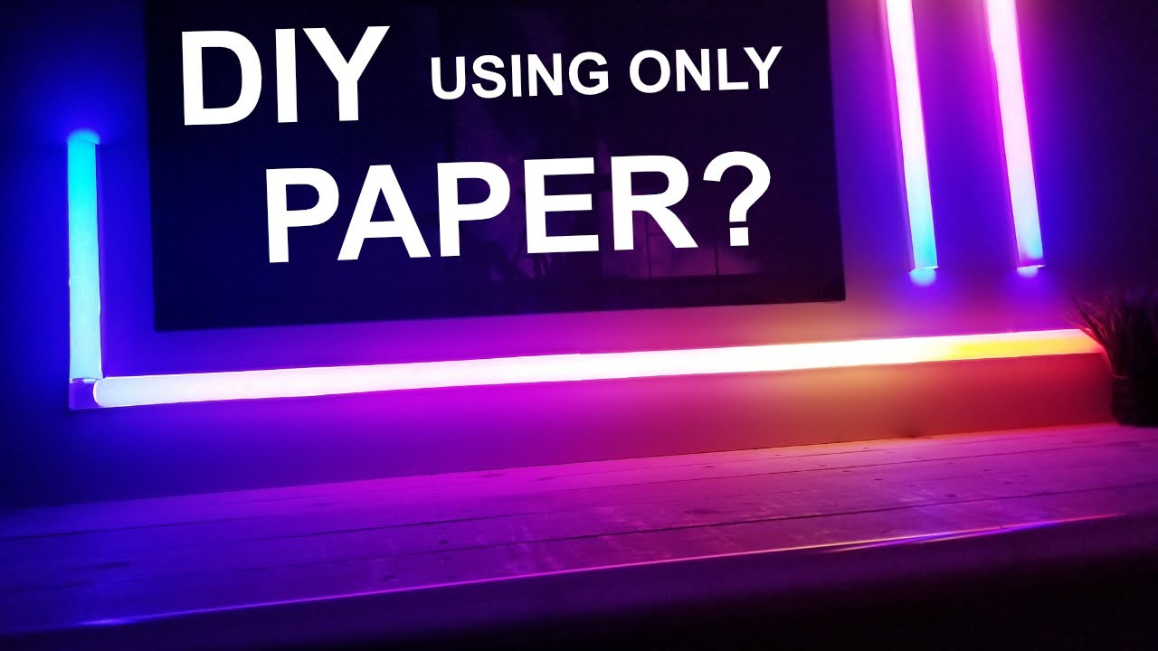 DIY GOVEE GLIDE / LIFX BEAM USING ONLY PAPER - NO TOOLS REQUIRED!