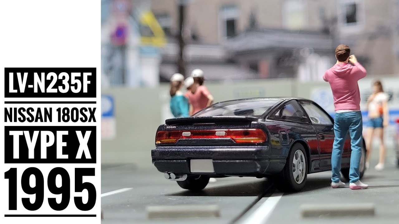 LV-N235f 日産 180SX タイプX（パープリッシュグレー）95年式 Nissan 180SX Type X (Purpleish Gray) 1995 model
