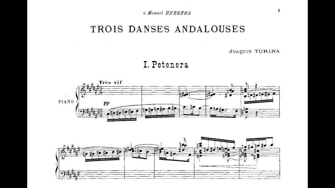 Joaqu&iacute;n Turina: Tres danzas andaluzas Op. 8 (1912)