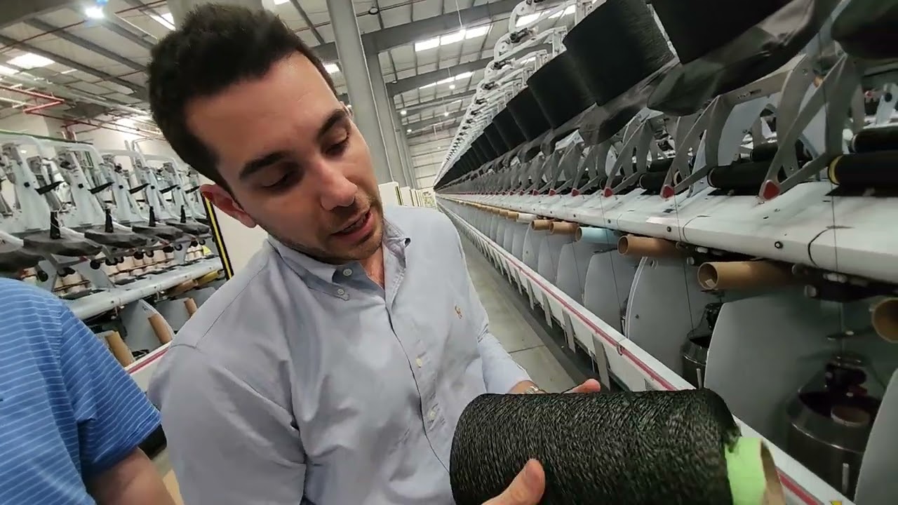 Carpet yarn manufacturering extrusion process from Standard Carpets Dubai for. Revolution Mills.
