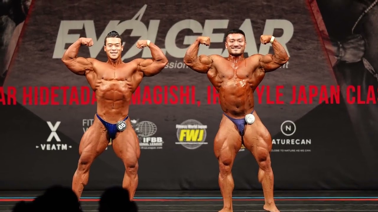 Korean and Chinese bodybuilder @ 2023 Japan classic