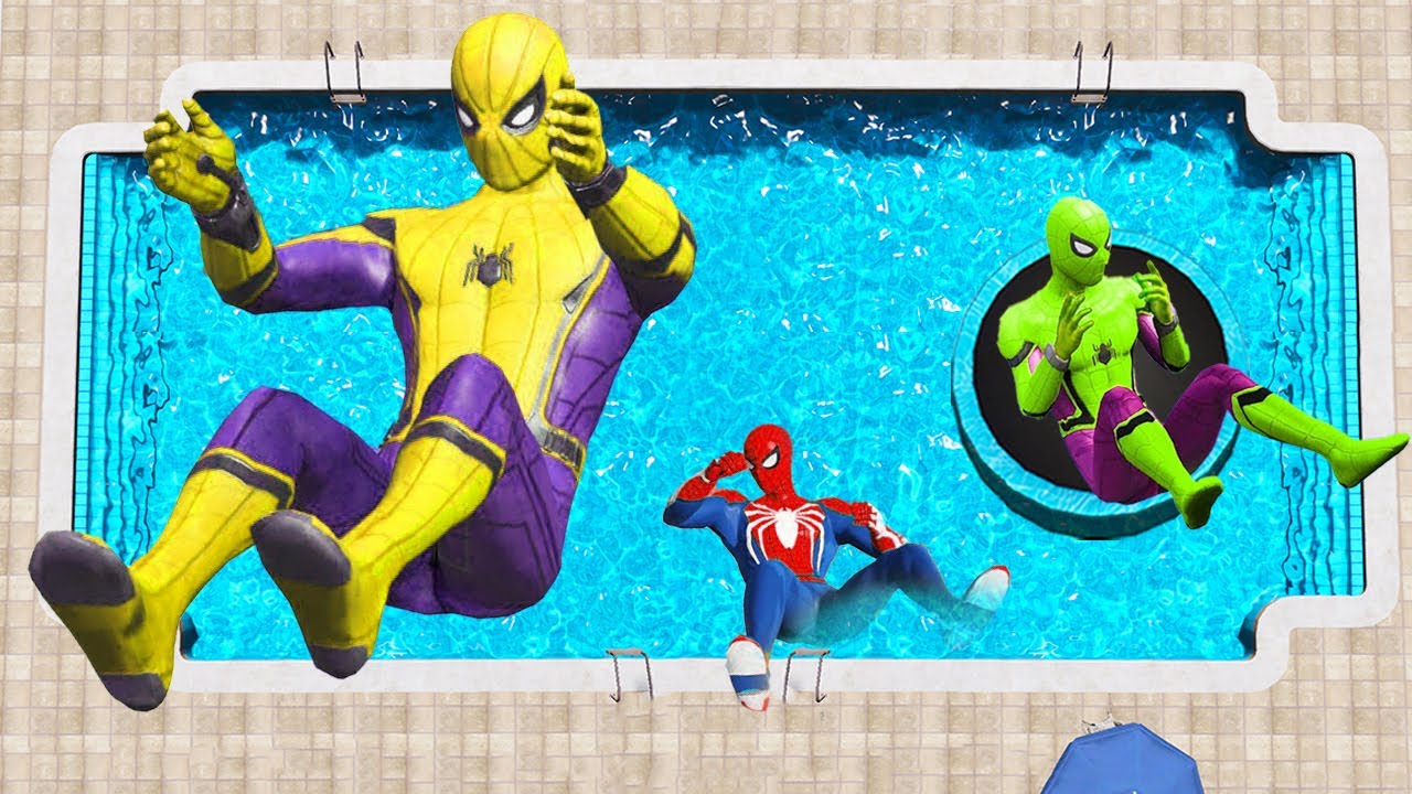 SPIDERMAN CRAZY JUMPS/FALLS #9 (GTA 5 Spider-Man Fails)