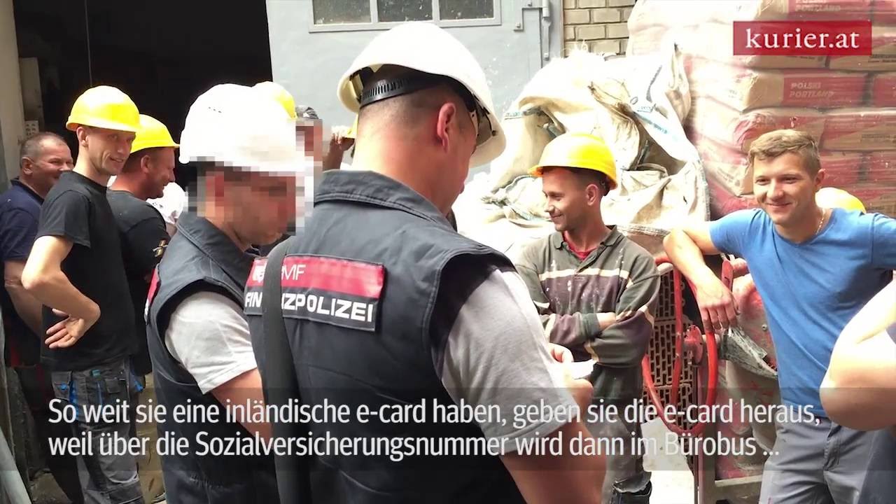 Die Wiener Finanzpolizei auf der Jagd nach Schwarzarbeitern