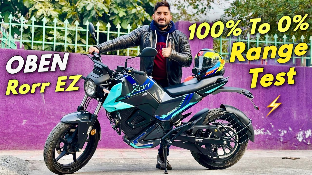 Oben Rorr EZ Electric⚡️100% To 0% Range Test | K2K Motovlogs