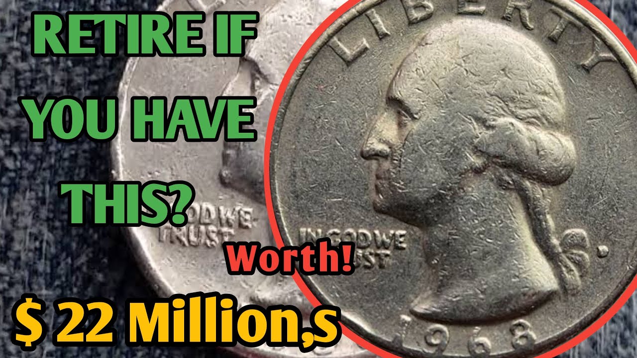Retire Early with This Rare 1968-D Washington Quarter dollar  coins in Your Pocket Change!