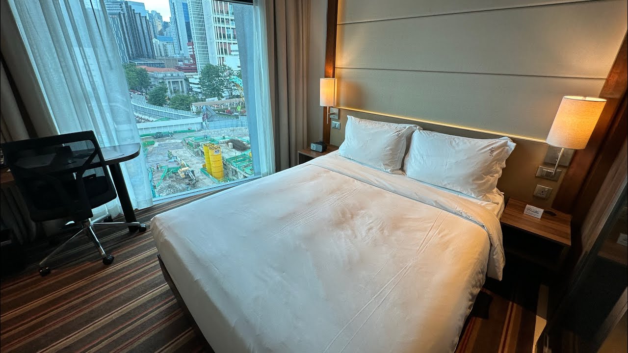 Holiday Inn Express Singapore Clarke Quay, отель IHG &mdash; номер с кроватью размера &laquo;king-size&raquo; &mdash; зав...