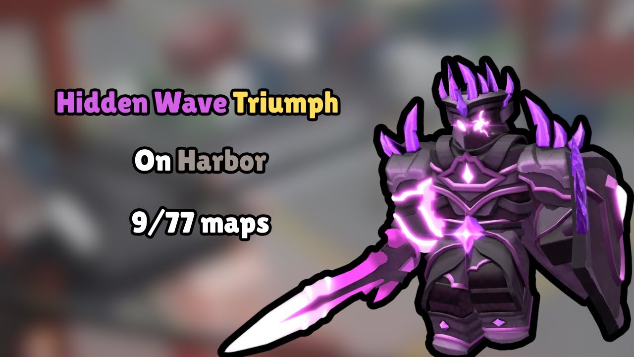 Hidden Wave Triumph on Harbor (9/77 maps) | Roblox TDS Tower Defense Simulator