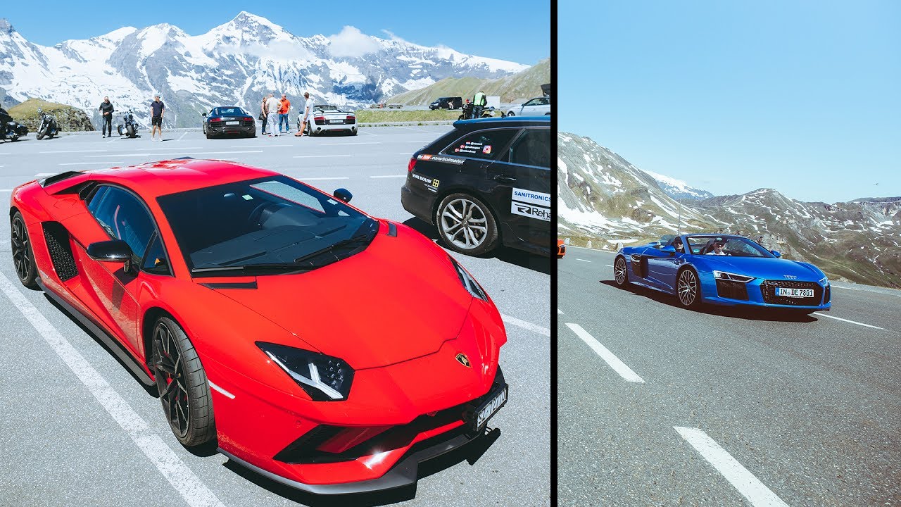 SUPERCARS ON THE GROßGLOCKNER HOCHALPENSTRAßE | AVENTADOR S, 2017 R8 SPYDER, GT3 RS | VLOG 159