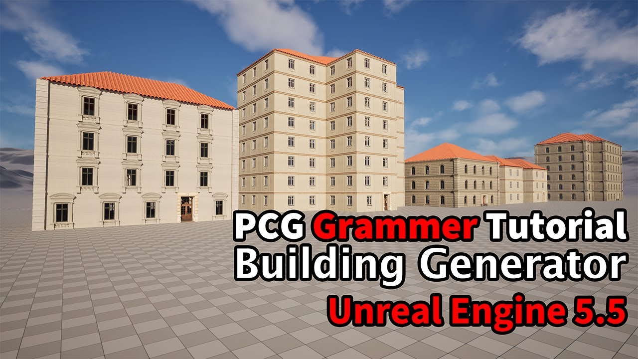 Making Procedural Building Generator with PCG Grammar | Unreal Engine 5.5
