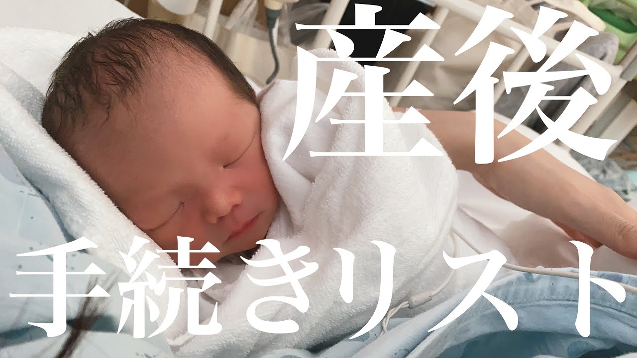˗ˏˋ産後ˎˊ˗産後に必要な手続きリスト／出生届／児童手当／健康保険証／まるふくカード