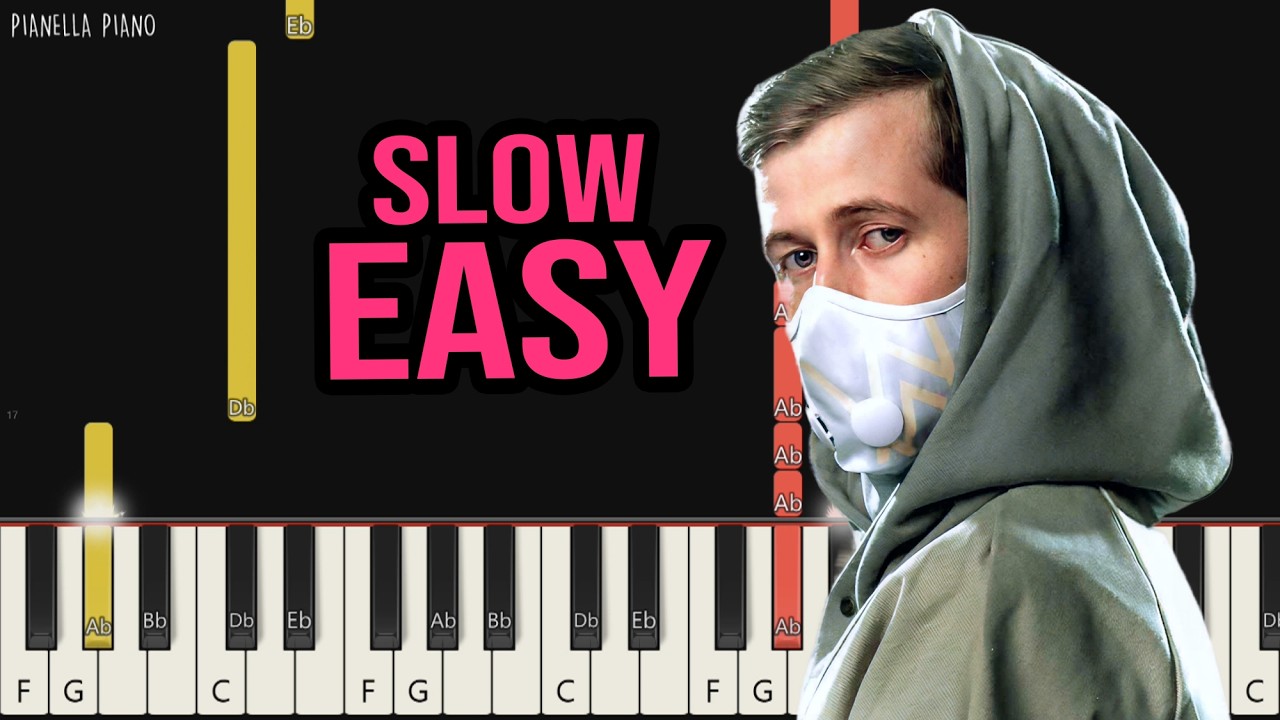 Alan Walker - A World I Don't Know | SLOW EASY Piano Tutorial by Pianella Piano