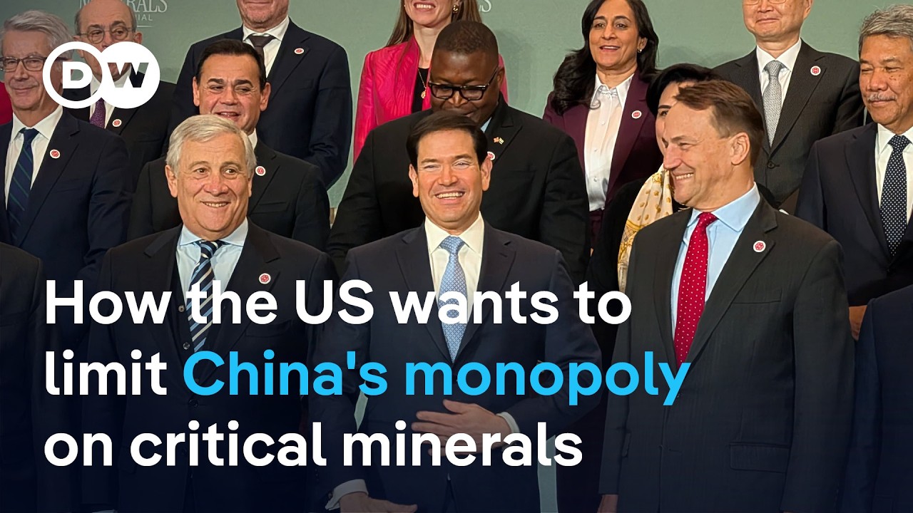 US seeks critical minerals trading block with allies to break China's dominance | DW News