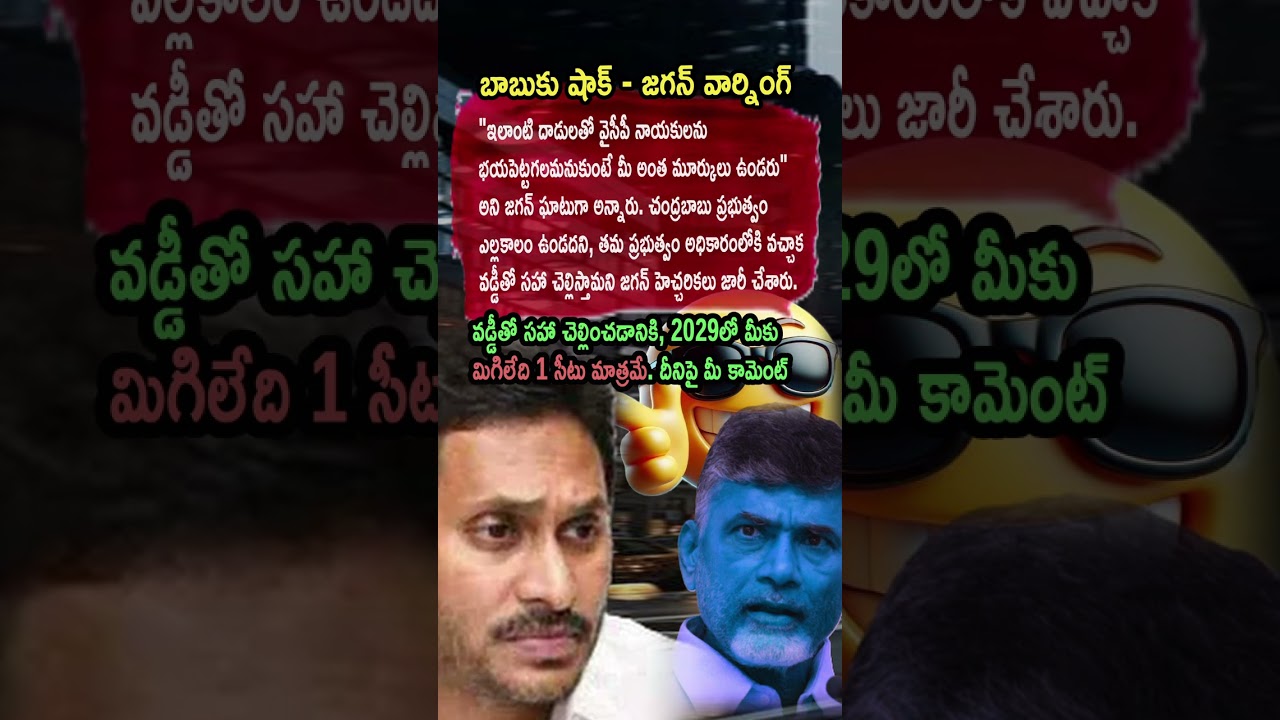AP Politics, ONLY FOOLS PLAY THIS GAME! 🦁 YS Jagan Mohan Reddy Slams Attacks!