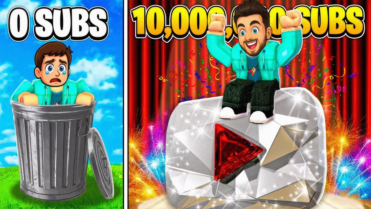 تو این ماد روبلاکس باید تبدیل به یک یوتیوبر بشم!! Build a YouTube Empire Roblox