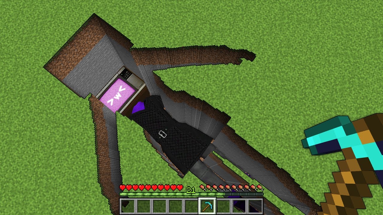 I found a TV WOMAN PIT in Minecraft ! WOW