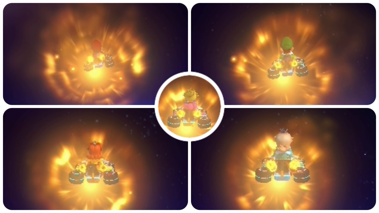 Every Character falls off Wii Rainbow Road on Mario Kart 8 Deluxe [DLC Characters Included]
