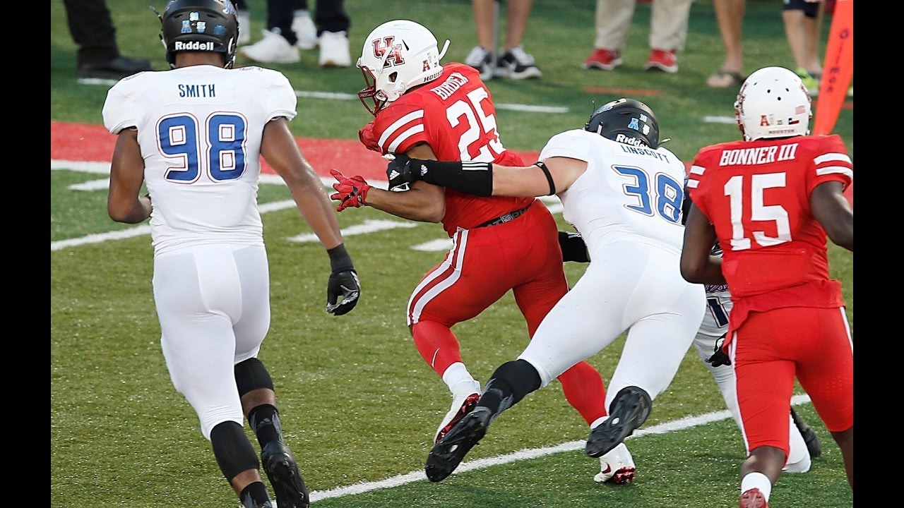 2016 American Football Highlights - #12 Houston 38, Tulsa 31