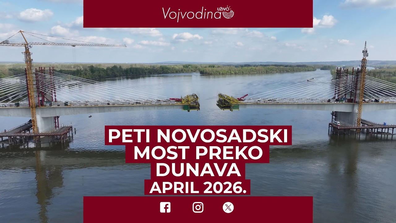 Fru&scaron;kogorski koridor: Peti novosadski most preko Dunava / April 2026.