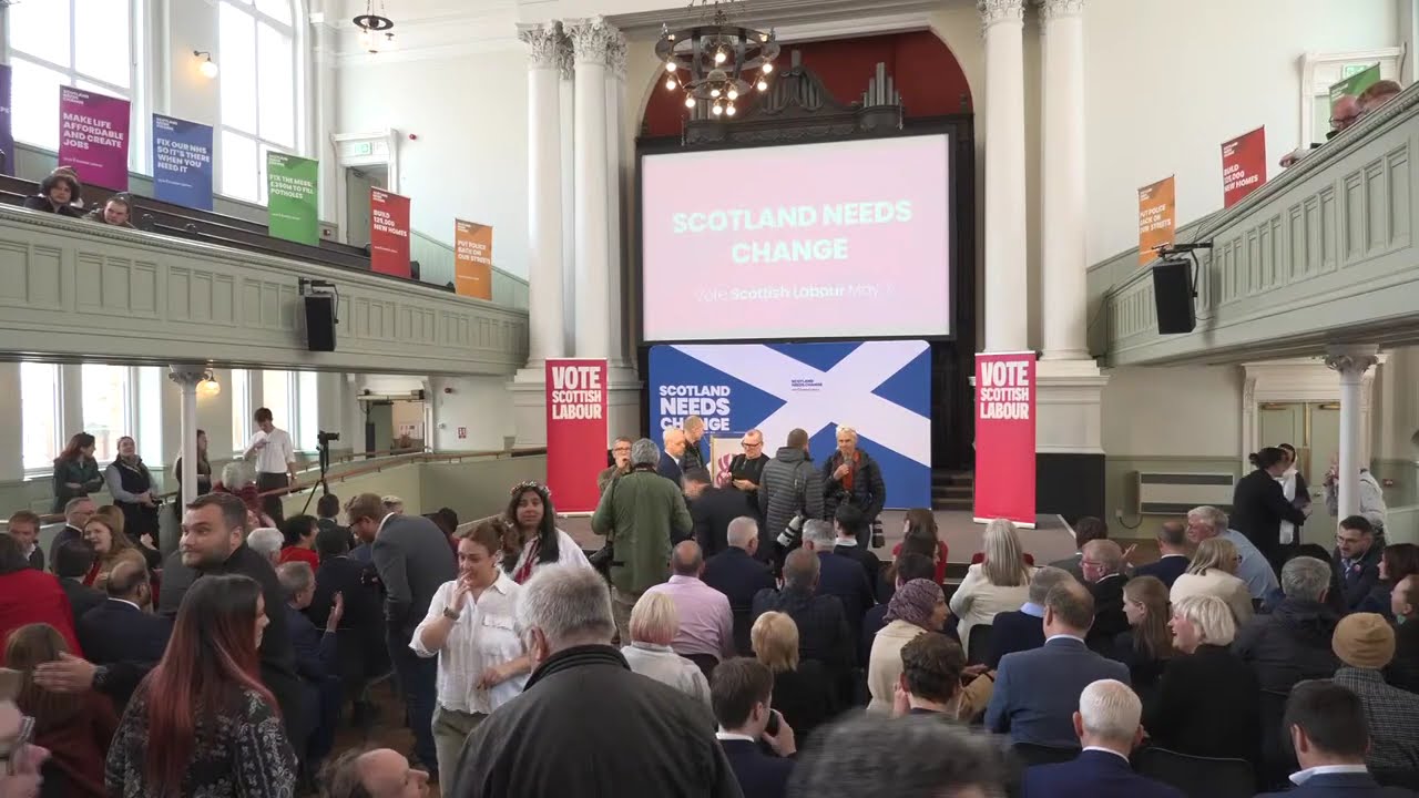 LIVE | Scottish Labour leader Anas Sarwar hosts final rally ahead of election