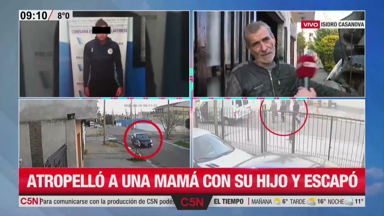 ISIDRO CASANOVA: ATROPELL&Oacute; a una MADRE con su HIJO y se ESCAP&Oacute;