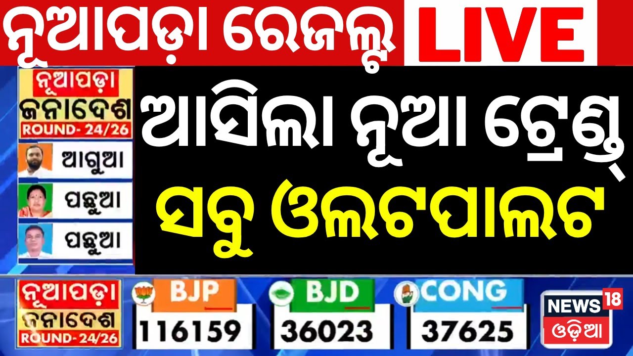 Live : ଆସିଲା ନୂଆ ଟ୍ରେଣ୍ଡ୍ | Nuapada By Election | Nuapada Vote Counting Start | Nuapada Result