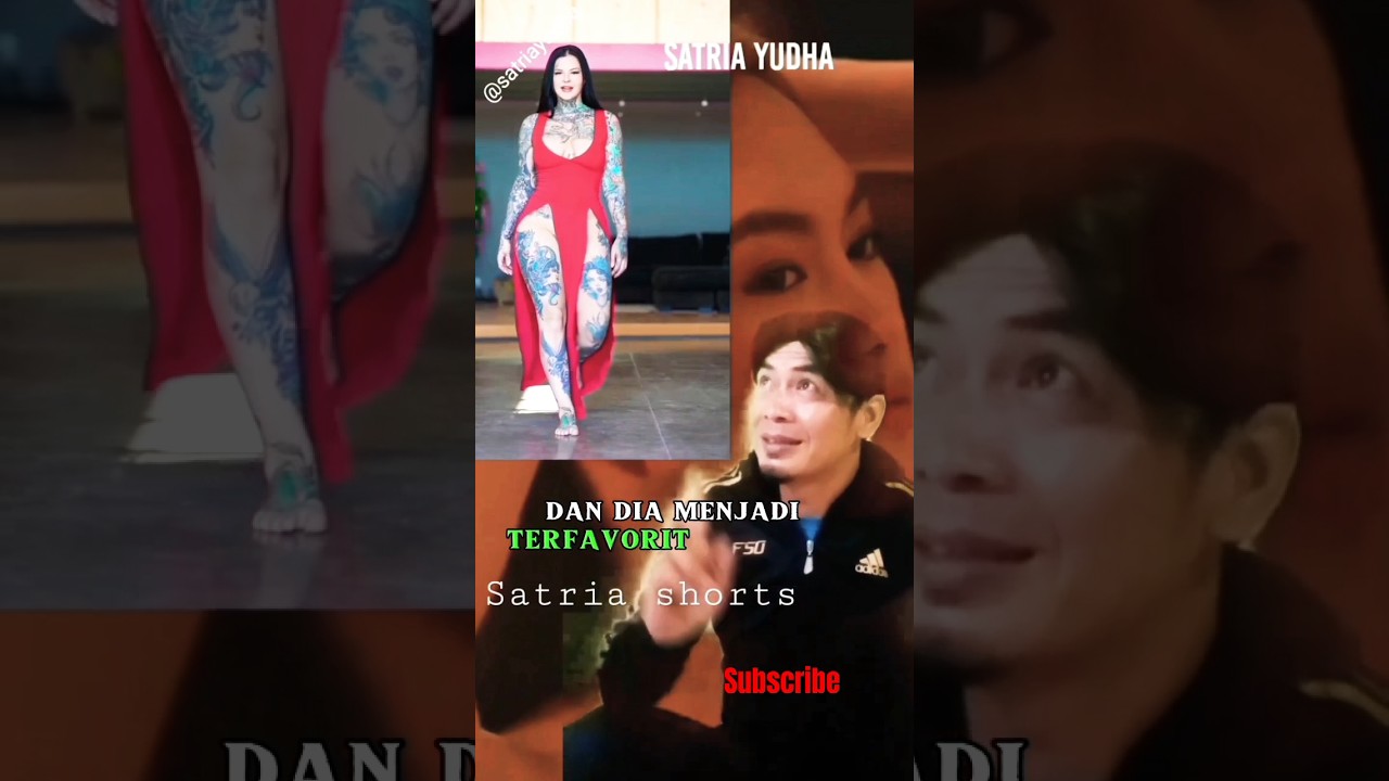 wanita bertatto indah😍beautiful tattooed woman🤫 #funny #youtubeshorts #shorts
