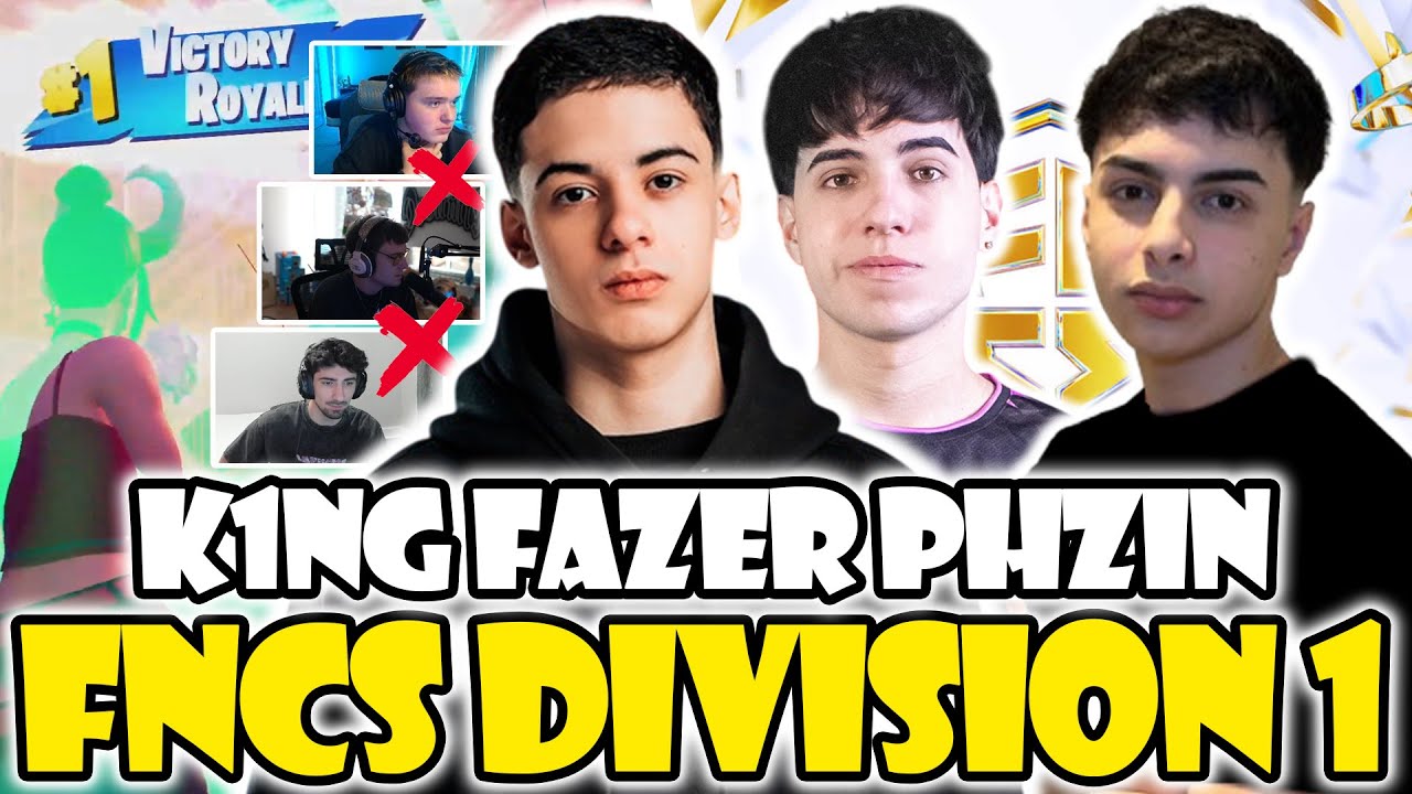 ¡K1NG HUMILLA A CLIX OTRA VEZ!🏆K1NG FAZER Y PHZIN TORNEO FNCS DIVISION 1 NA CENTRAL | DIA 1
