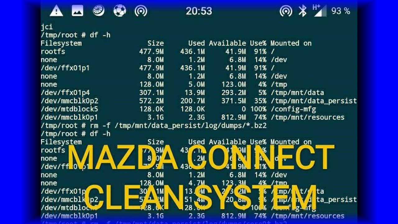 MAZDA CONNECT LOGS