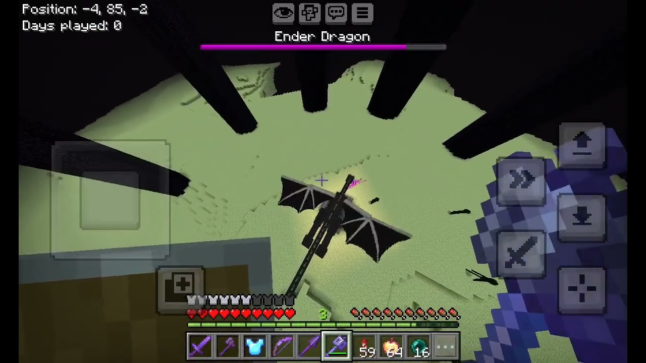 I beat Ender dragon two times 
