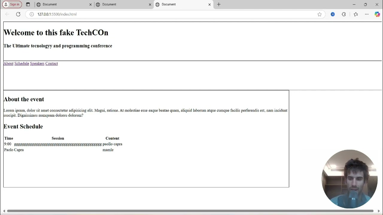 HTML & CSS  beginner project.