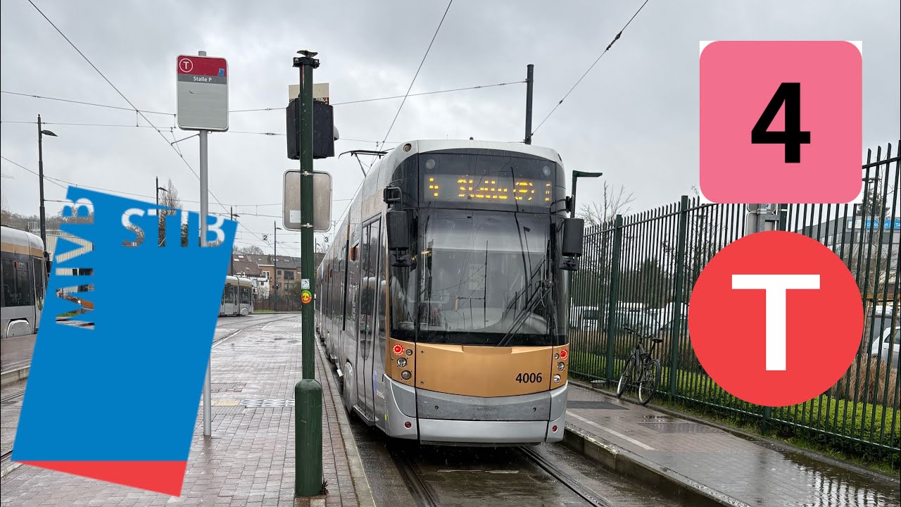 Stib : Trajet Complet - T4000 ligne 4 de Gare du Nord - Stalle(P) n•4006