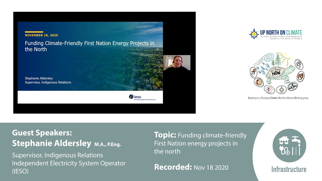 Speaker Series: Stephanie Aldersley on Funding First Nation Energy Projects in the North