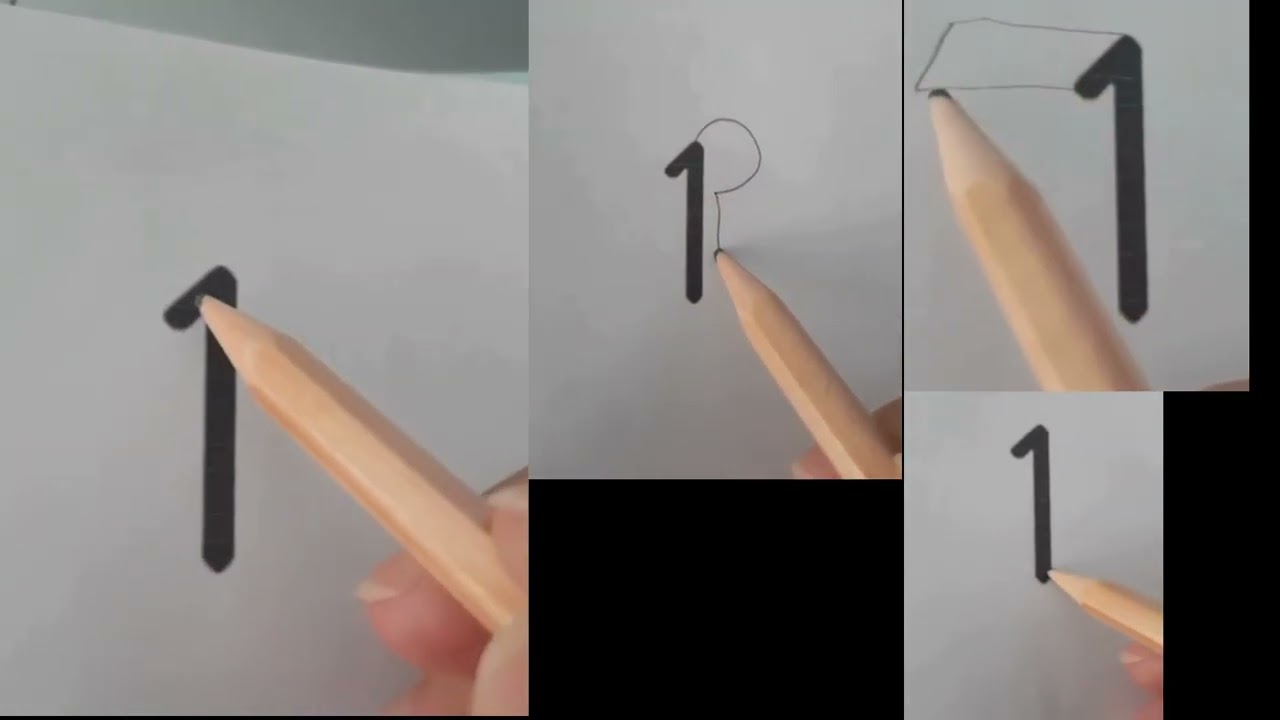 1 rakamı ile resim yapalım