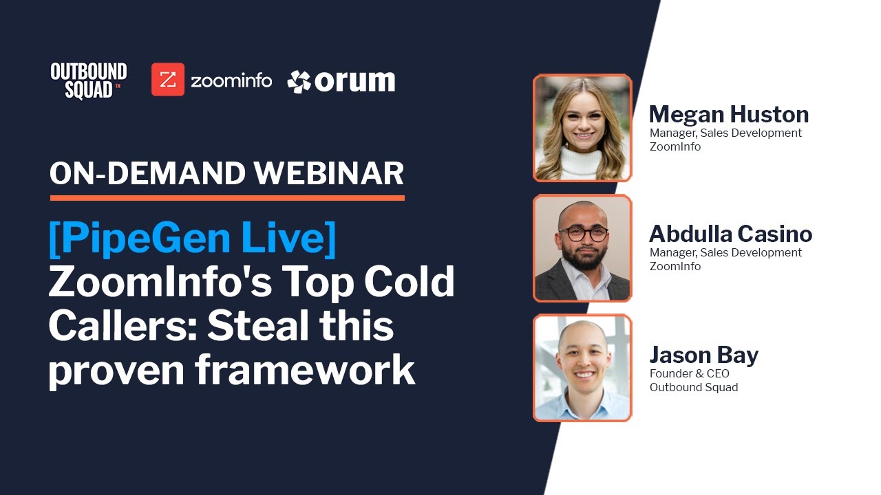 [PipeGen Live] ZoomInfo's Top Cold Callers: Steal this proven framework