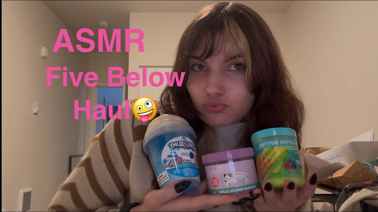 LOFI ASMR Five Below haul (tapping, slime + more)