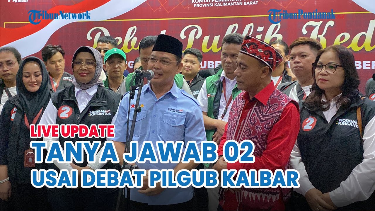 🔴 Respons Ria Norsan - Krisantus Kurniawan Usai Debat Pilgub Kalimantan Barat 2024 di Singkawang