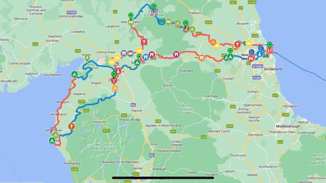 Fietsvakantie 2022 Coast 2 Coast door Engeland en Schotland.
