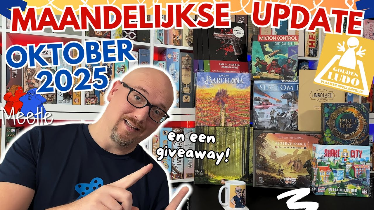 Maandelijkse Bordspellen Update OKTOBER 2025 - Nieuwe spellen, nieuws & reviews bij Meetle 🎲